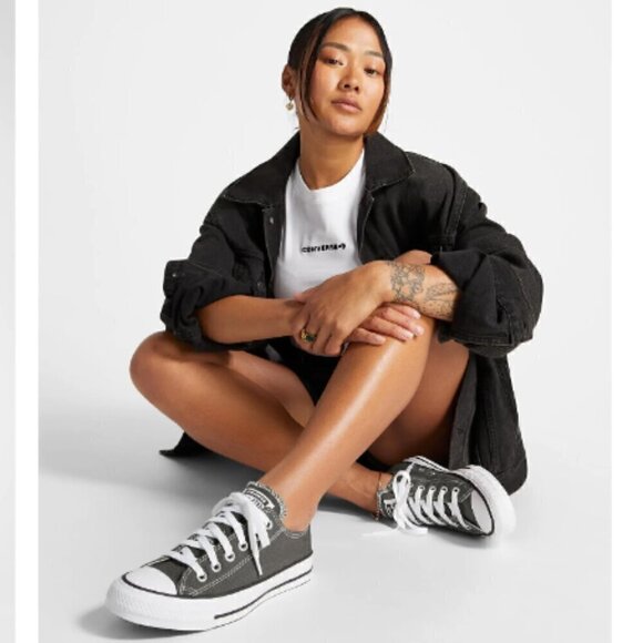 Converse Gray Chuck Taylor All Star Low - 4.5US, Unisex 🇺🇸 - Picture 10 of 11